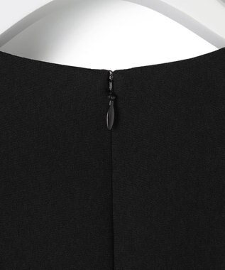 23区 【APPLAUDIR】クリアジョーゼット ドットチュールコンビ ドレス ブラック系