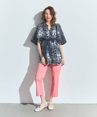 GRACE CONTINENTAL バックスリットスティックパンツ ピンク