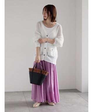 Te chichi シャンブレーボイルスカート ラベンダー