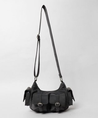 WEGO 金具デザインポケットショルダー ブラック