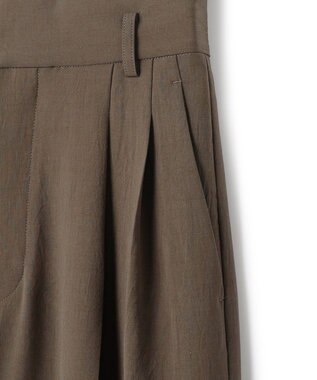 uncrave ドライタッチトロ ワイドトラウザー ベージュ系