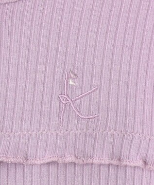 組曲 KIDS 【150-160cm】リブ・カットソーハオリ ラベンダー系