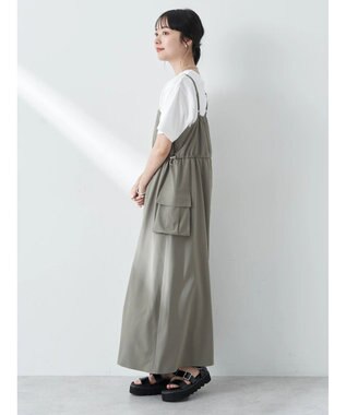 earth music&ecology ストレッチキャミワンピース Khaki