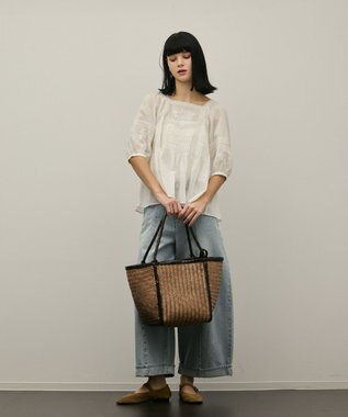 GRACE CONTINENTAL レースコンビピンタックブラウス ホワイト