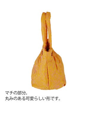 tsumori chisato CARRY 森のどうぶつ刺繍 トートバッグ オレンジ