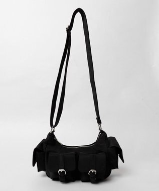 WEGO 金具デザインポケットショルダー ブラック