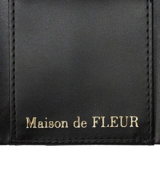Maison de FLEUR ベルトリボンプチウォレット Black