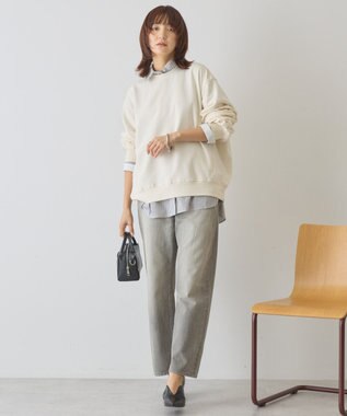 AMERICAN HOLIC ルーズストレートデニムパンツ Gray