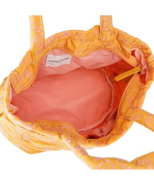 tsumori chisato CARRY 森のどうぶつ刺繍 トートバッグ オレンジ