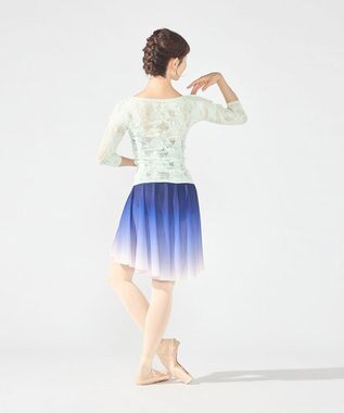 Chacott スカート ネイビーGD