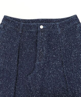 WEGO ネップデニムバギーパンツ デニムインディゴ