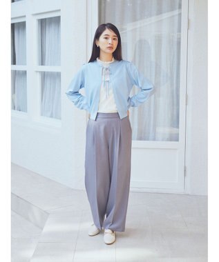 earth music&ecology ストレートパンツ Gray Mixture