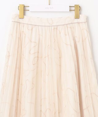 ANY SIS ラインアートプリーツ スカート アイボリー