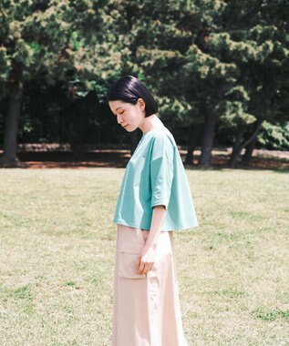 SHARE PARK LADIES 【UVカット・吸水速乾・ストレッチ・軽量 】ロゴショートTシャツ（S・Mサイズ） サックスブルー系