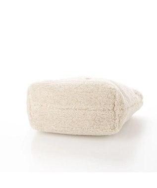 UNBILLION cachecache ドット刺繍ボアミニトートバッグ アイボリー