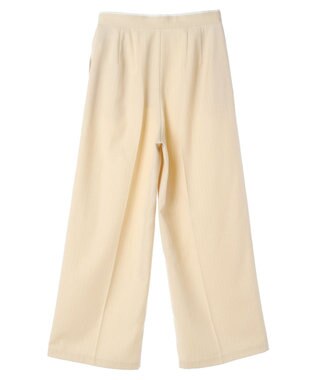 earth music&ecology ピンストライプストレートパンツ Beige