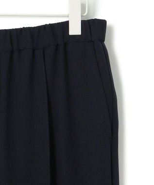 ICB L 【洗える】ライトダブルクロス ストレートパンツ ネイビー系