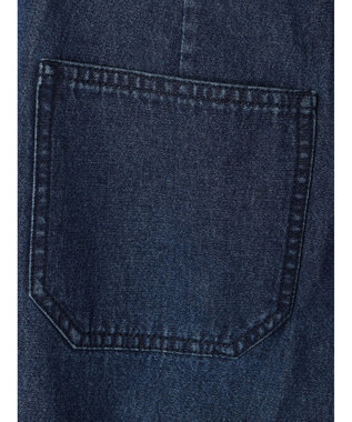 Green Parks ストレートタックデニムパンツ Blue