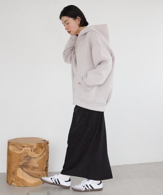 AMERICAN HOLIC ダンボールポンチＺＩＰパーカー Light Gray Mixture