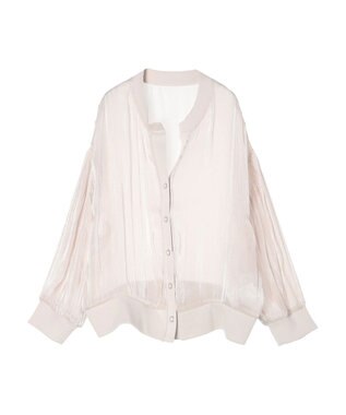 earth music&ecology シアーラメカーディガン Beige