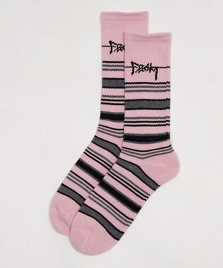 WEGO マルチボーダーソックス（R）　 ピンク