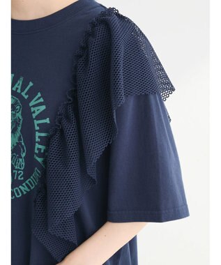 Green Parks ・ＳＵＧＡＲ　ＳＰＯＯＮ　ＬＩＯＮｐｔラッフルＴＥＥ Navy