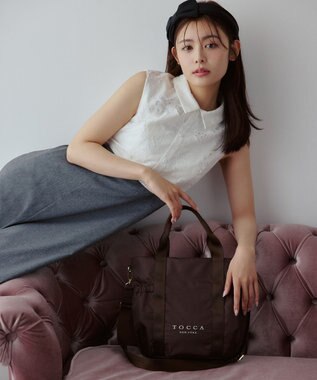TOCCA 【新色登場・WEB＆一部店舗限定・環境にやさしい素材】SANA SIDEPOCKET TOTE トートバッグ