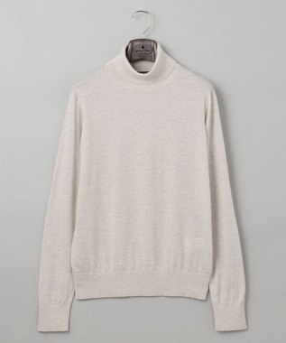 GOTAIRIKU 新色追加【洗える/チクチクしにくい/ピリングしにくい】イタリア糸 ハイゲージ タートルネックニット_WOOL100％ アイボリー系