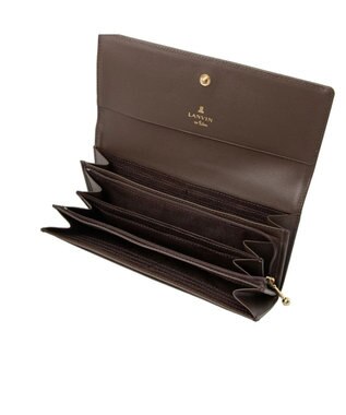 LANVIN en Bleu リュクサンブール かぶせ長財布 ノウチャ