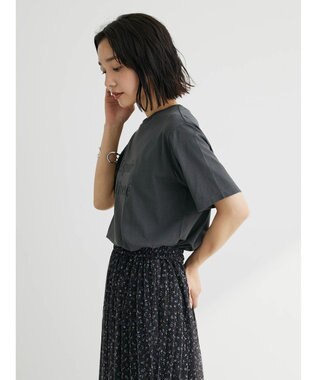 Green Parks フレンチロゴレギュラーＴシャツ Dark Gray