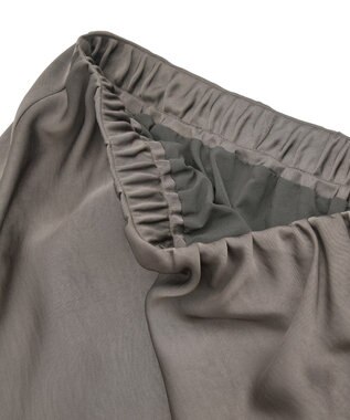 YECCA VECCA サテンフレアスカート Brown