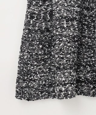 GRACE CONTINENTAL ネップツイードニットスカート ブラック