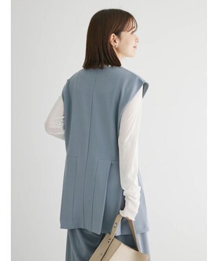 Green Parks ・Ｐｅｔｉｔ　Ｆｌｅｕｒ　サイドプリーツベスト Blue