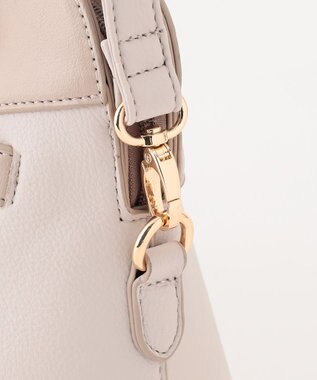 ANY SIS 【2WAY】サイドベルトブガッティ バッグ ベージュ