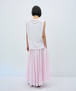 ATON SHRINK FRESCA JERSEY | スリーブレスプルオーバー WHITE