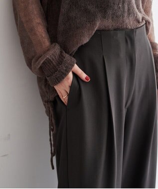 YECCA VECCA 【2点SET】レイヤードストレートパンツ Charcoal Gray