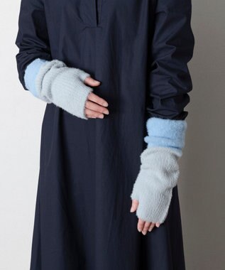 TRICOTE バイカラーアームウォーマー 95GRAY