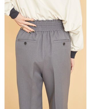 AMERICAN HOLIC ウエストイージーストレートパンツ Gray Mixture