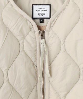 J.PRESS YORK STREET 【WOMEN】ショートキルトブルゾン ベージュ系