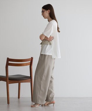 YECCA VECCA ビスチェレイヤード風デザインTee White