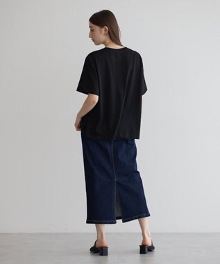 YECCA VECCA ビスチェレイヤード風デザインTee Black