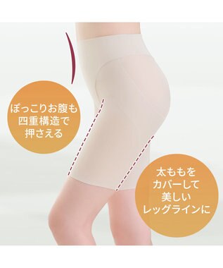 BRADELIS New York 【Yukine inc. 】ゆきねえ365綿混モアらくヒップサポートガードル24 ブラデリス 補正下着 シアーグレージュ