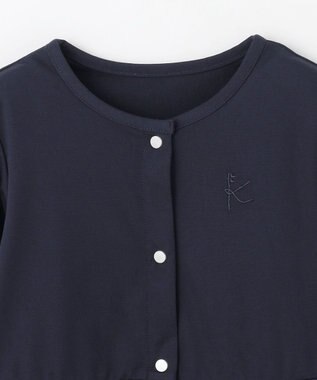 組曲 KIDS 【UVカット・接触冷感】【110-140㎝】サラリとスナップ カーディガン ネイビー