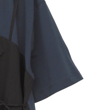 YECCA VECCA ビスチェレイヤード風デザインTee Navy