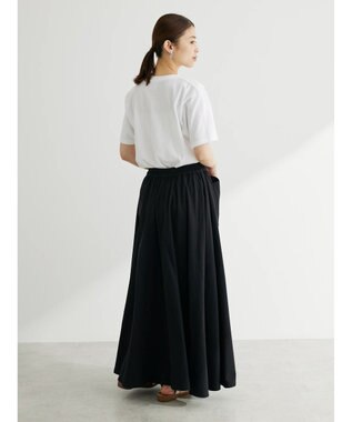 Green Parks ■ＥＳＣＡＲ　サイドポケットギャザースカート Black