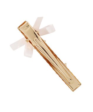 Maison de FLEUR ビジューリボン2セットピン Light Pink