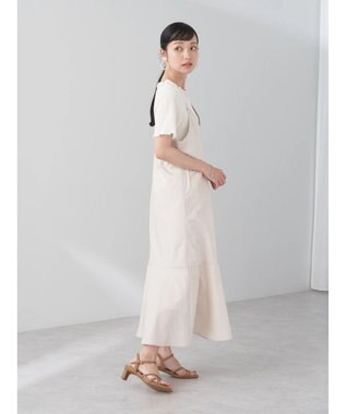 earth music&ecology Ｖネック裾切替キャミワンピース Beige