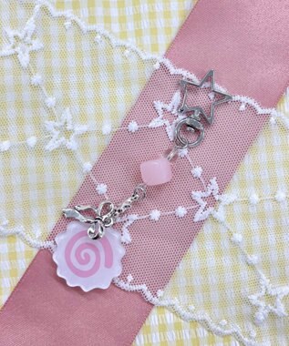 WEGO ぐるぐるビーズキーホルダー 柄4