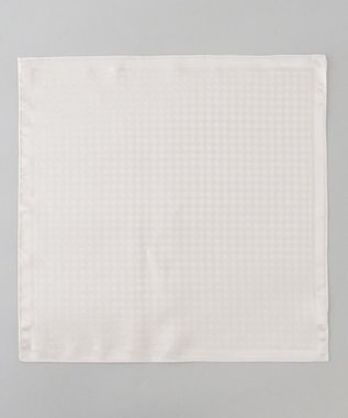 GOTAIRIKU 【WEAR BLACK】シルク100％ フォーマルチーフ_ハウンドトゥース アイボリー系4