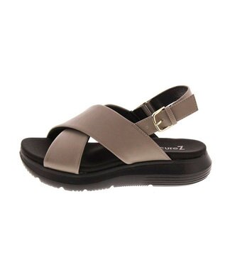 AcureZ オトナのスポサン クロスベルトデザイン「軽×ラクサンダル」 チャコール